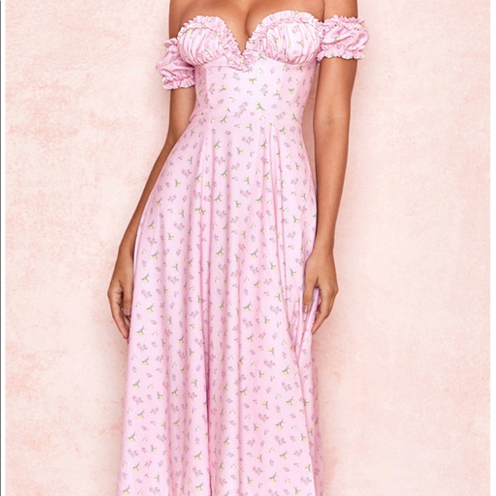 House of CB Lauren Dress in Pink Floral